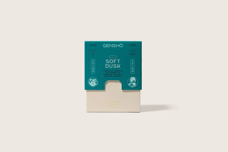 Soft Dusk rooibos kutusu, önden görünüm